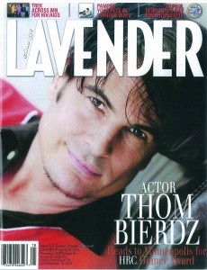 zLAVENDER mag cover Thom Bierdz 2009